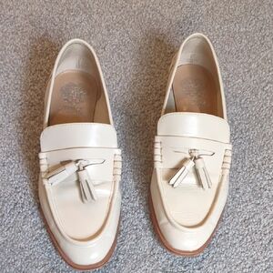 Vince Camuto Cream Loafers with Tassels
